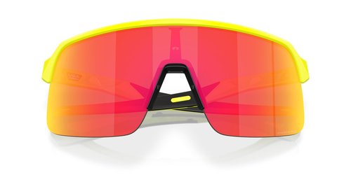 Oakley Men's OO9463 Sutro Lite Rectangular Sunglasses, Inner Spark Matte Tennis Ball Yellow/Prizm Ruby, 39 mm