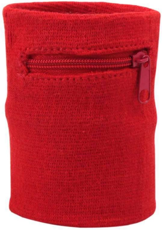 Zipper Wrist Pouch Sweatband Wallet - Securely Store Keys, ID, Cards & Cash