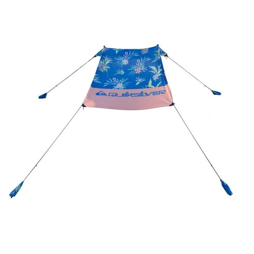 QUIKSILVER Portable Beach Shelter – UPF 50+ Sun Protection Tent with Sandbag Anchors & Ventilation, Lightweight & Waterproof for Beach, Camping, or Outdoor Use – Fits 4 Adults
