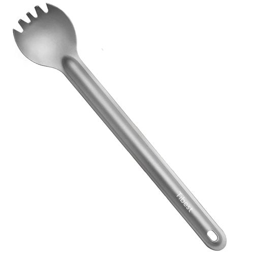 Tibest Titanium Long Handle Spork 8.7" Camping Spork, Backpacking Spork Long Titanium Spork Ultra Lightweight Camping Utensil for Backpacking, Camping, Hiking, Travel