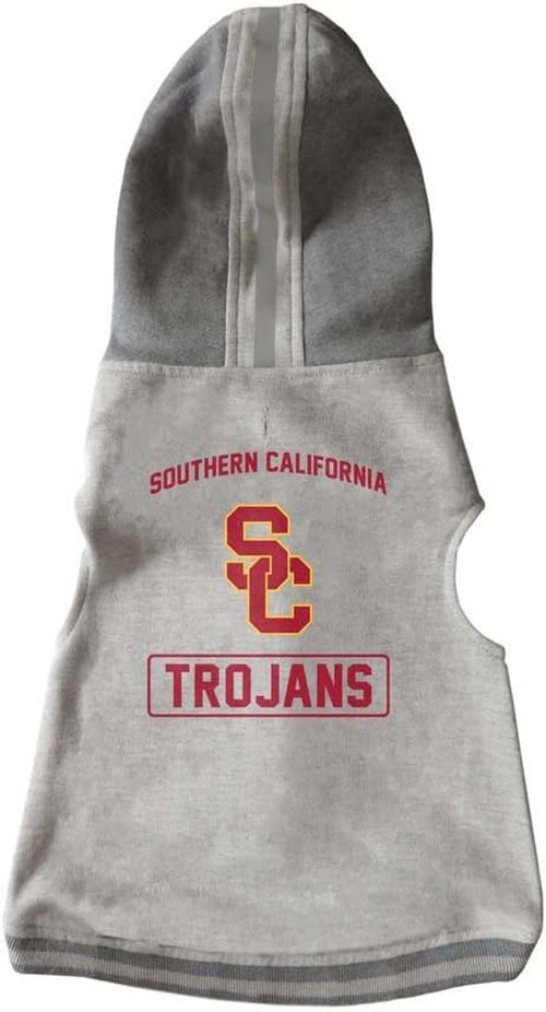 Littlearth NCAA Unisex-Adult NCAA Pet Hooded Crewneck with Team Logo and Name