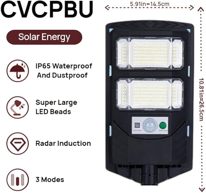 Solar Street Lights Outdoor, 6500K LED, Waterproof IP65, Motion Sensor, Dusk to Dawn, Easy Install for Yard, Driveway, Garden, with Anti Broken Remote Control Mounting Bracket, 4 Pack