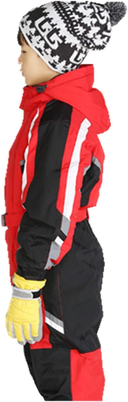 One-Piece Snowsuit Water Resistant Windproof Taslon Reflective for Kids/Boys, Girls