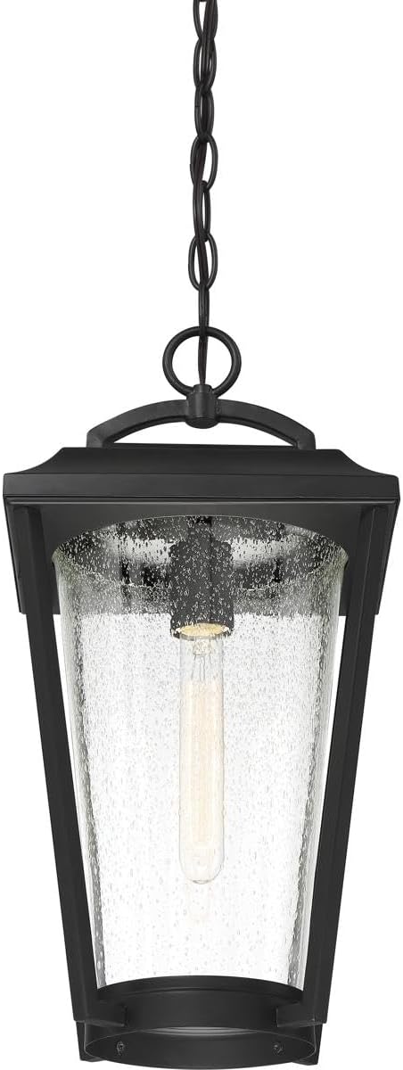 Nuvo 60/6514 Lakeview Lighting Fixture, 1Lt Hanging, Aged Bronze Finish with Clear Seed Glass