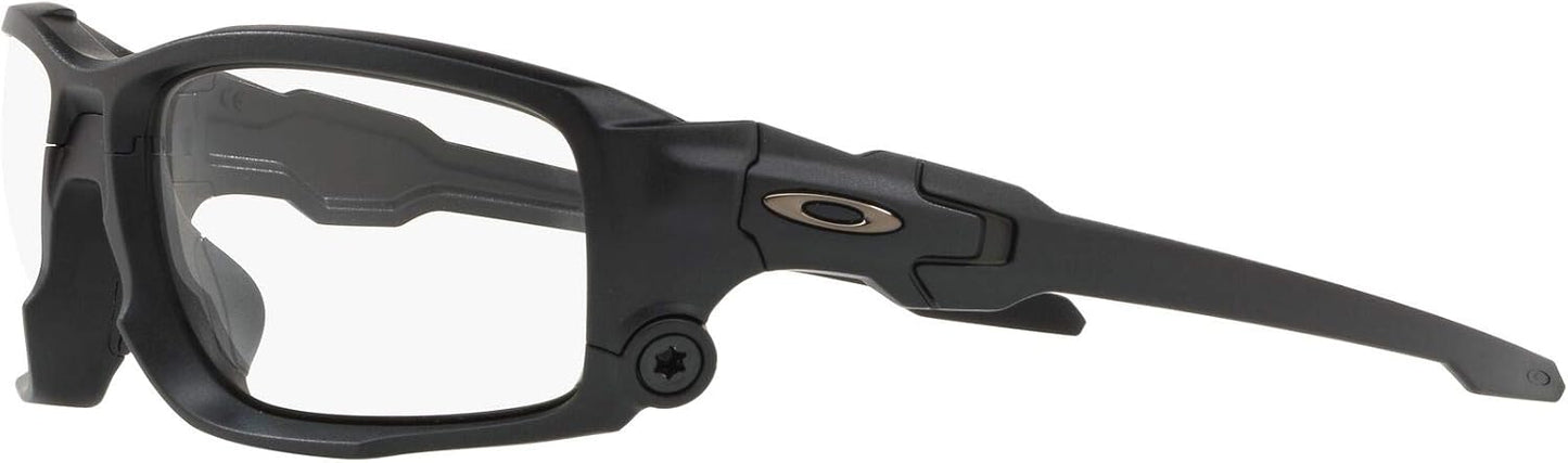 OO9329 SI Ballistic Shocktube Sunglasses, Matte Black/Clear, 61 mm