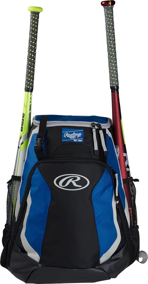 Rawlings | R500 Backpack Equipment Bag | Baseball/Softball | Multiple Styles