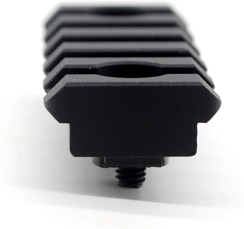 Trirock Picatinny Rail Section 2.2 Inch 5 Slot with Dual Interface for Both Keymod & MLK Rail Mount System
