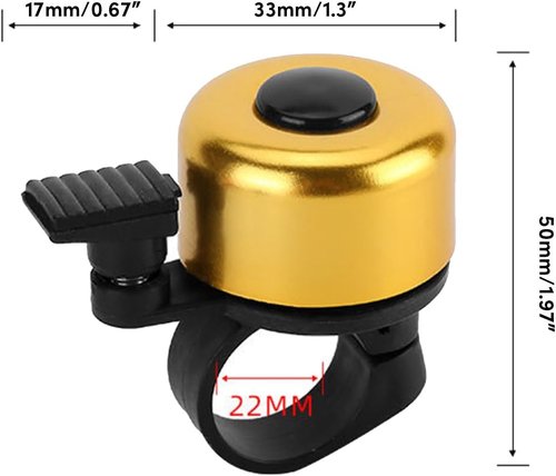 Blue Aluminum Alloy Bike Handlebars Bells Loud Sound Bicycles Bells for Road Bike Mountain Bike Scooter Sports Bike Bike Bells for Adults Mountain Bike Aluminum Durable Bike Bells Accessories