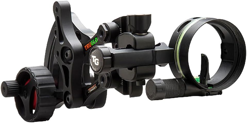 TRUGLO Range Rover Micro-Adjustable Bow Sight for Archery - Left/Right-Handed, Zero-In Dial, LED Light & Quiver Mount