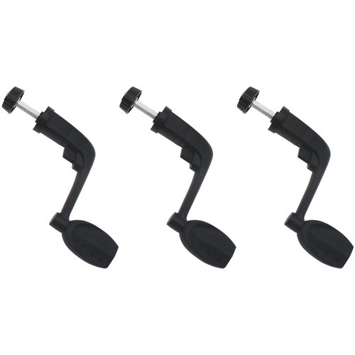 HAJXZH 3PCS Fishing Reel Handle Plastic Fishing Spinning Reel Handle Grip Replacement Black Universal Reels Accessories for Most Fishing Reels