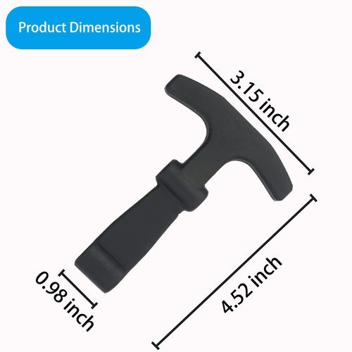 Bleigeeh Cooler Lid Latches Replacement,2 Pack Cooler T-latches Compatible with Yeti Hard Coolers & Other Related Coolers, More Hard Durable Rubber & Ergonomically Improved Design