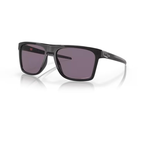 OAKLEY Leffingwell OO9100 910001 57M Black Ink/Prizm Grey Rectangle Sunglasses for Men+ Bundle Accessory Leash Kit, Microfiber Pouch