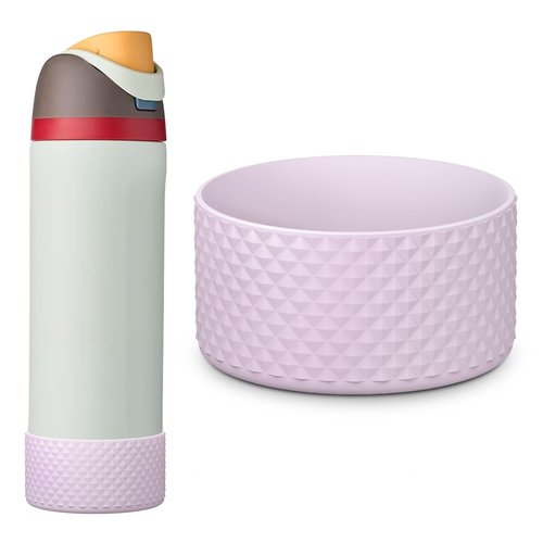 yoelike Silicone Water Bottle Boot for Owala 24 oz, 2PCS Anti-Slip Protective Sleeve for FreeSip/Twist/Flip, Watter Bottle Accessories, Bottom Bumper Cover, Dishwasher Safe, BPA Free