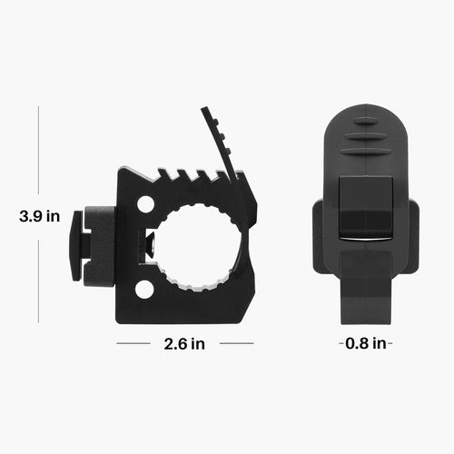 TACMOLLE Quick Release Rubber Clamp for MOLLE Panel - MOLLE Accessories Adapter Mount for Shovel, Axe, and Tools, 2-Pack