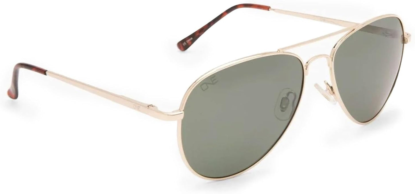 Optic Nerve Estrada Polarized Aviator Sunglasses – Lightweight Classic Frame, UV Protection, Anti-Glare – Unisex Fit