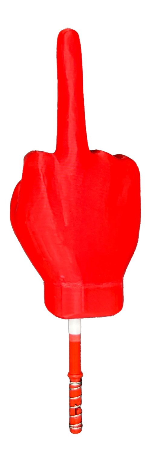 MakerMeech Funny Finger Fishing Bobber, Red, 1 Count