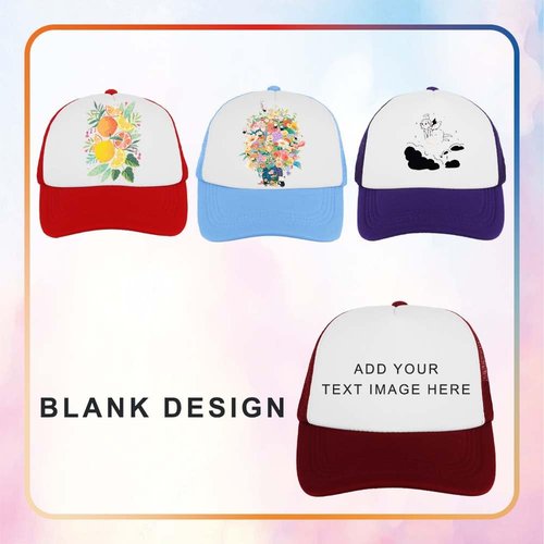 ZH 12 Pcs Sublimation Trucker Hats Blank Mesh Baseball Cap Polyester Bulk Mesh Trucker Hat for Men and Women Dark Gray