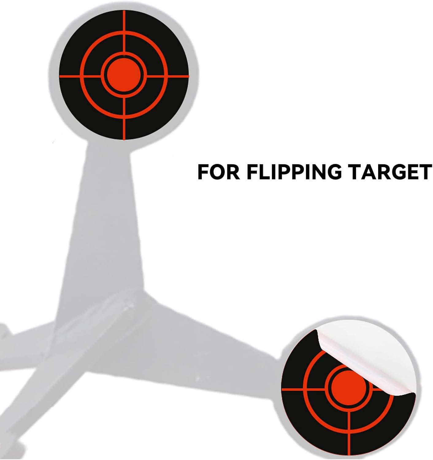 Splatter Target Stickers, 3" Reactive Paper Targets, 250/500 Pcs Adhesive Shooting Targets with Fluorescent Yellow Impact for BB Gun, Pellet Gun, Airsoft, Rifle Shooting Practice