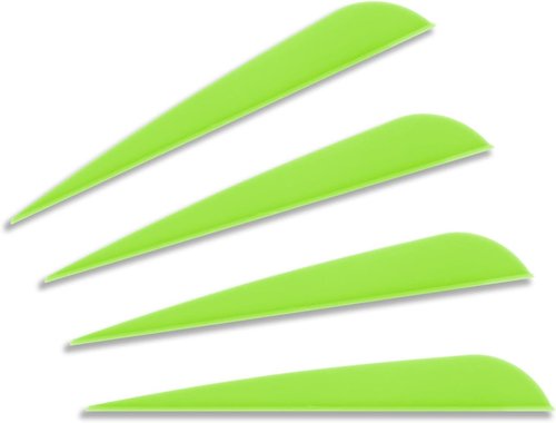Letszhu Arrows Vanes 4 Inch Plastic Feather Fletching for DIY Archery Arrows 50 Pack…