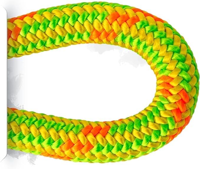 Pelican Rope Arborist Rope 11.8mm x 200Ft, USA Made High-Strength 24-Strands Static Climbing Rope - 7,000 lb Strength for Tree Climbing, Pulling, Outdoors & Swing - Yellow, Plain End