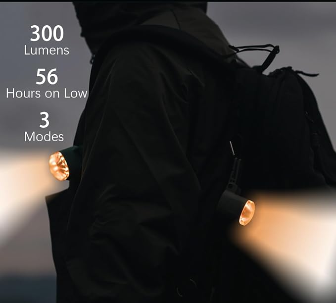 2-Pack Mini Hands Free Rechargeable Hat Light Camping Lanterns Magnetic IPX4 Waterproof Clip on Ultra Light for Emergency, Outdoor, Camping, Fishing, Biking, Night Running (Red)