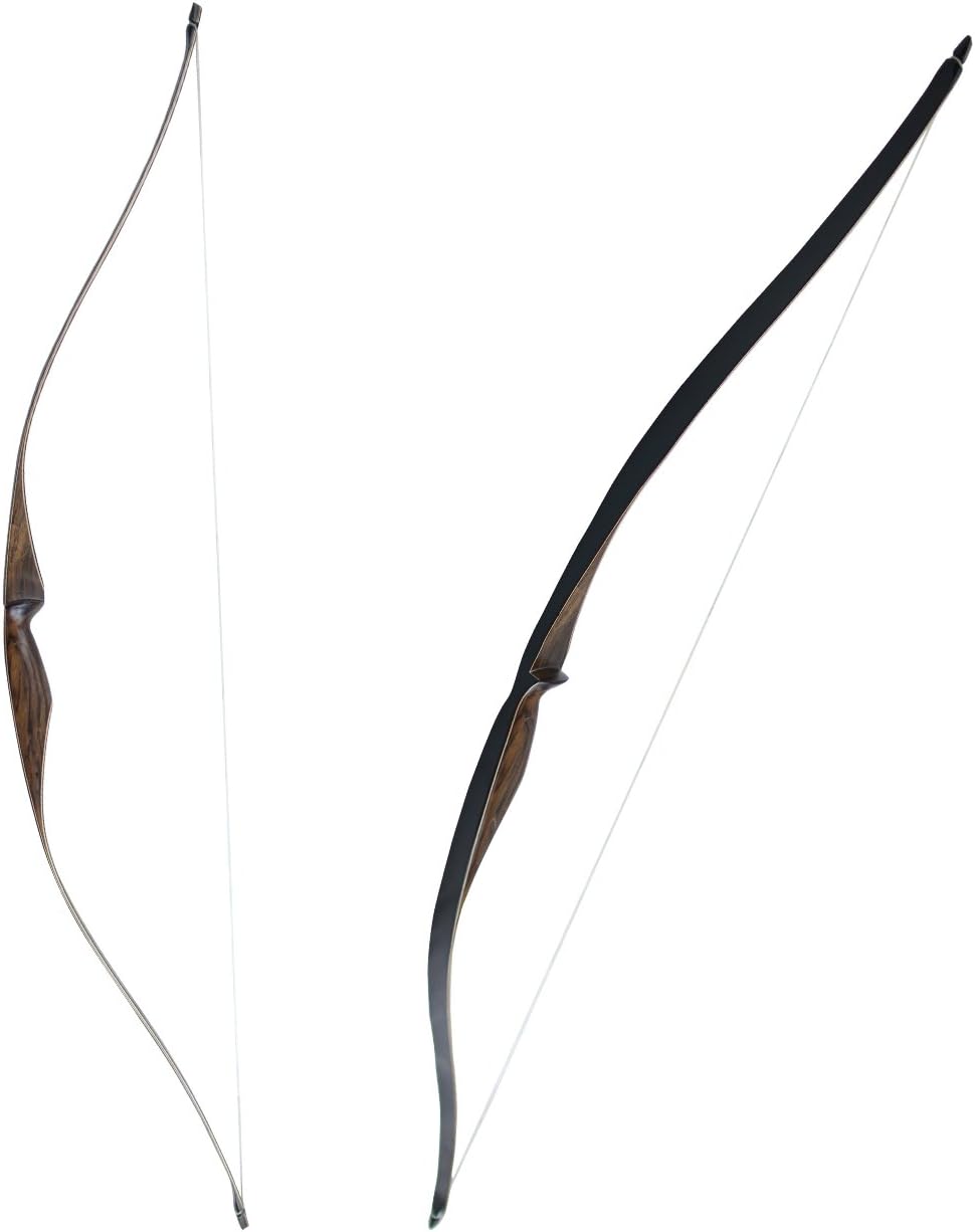 Topbows Sparrow 54" Traditional Long Bow 20-35LBs Draw Weight One-Piece Longbow Recurve BowRight Hands for Beginner Women Teens