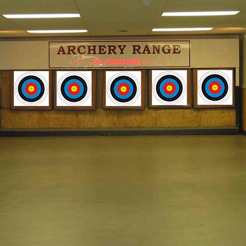 MOLFUJ Archery Targets Paper 20pcs, 23.6 inch Bow and Arrow Targets for Hunting Backyard, Archery Target Practice Accessories(10 Rings)
