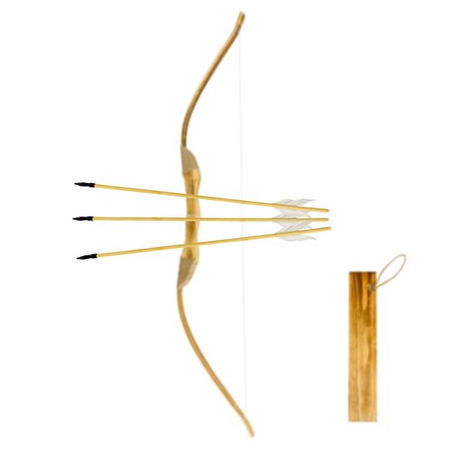 Basbon 8 Pcs Wooden Feather Arrows Soft Rubber Tips, 17 Inch Handmade Wooden Toy Arrow for Kids and Beginners, Archery Bows Outdoor Play Cosplay Costume Decoration