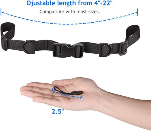 Backpack Chest Strap [2 Pack] Heavy Duty Adjustable Backpack Sternum Strap Chest Belt with 10 Pieces Zipper Pulls