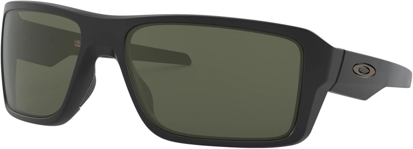 Oakley Double Edge Sunglasses Matte Black with Dark Grey Lens 66mm