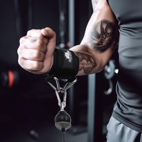 Lights Mountain Wrist Cuffs for Cable Machines – Padded & Adjustable Straps for Lateral Raises, Tricep Pushdowns & Strength Training