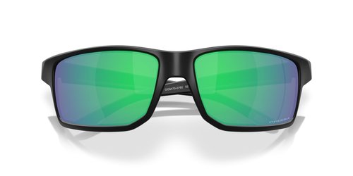 Oakley Men's OO9470 Gibston XL Rectangular Sunglasses, Matte Black/Prizm Jade, 62 mm