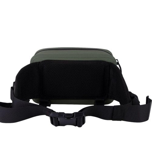 FANGBLUE 2.1L Waterproof Waist Bag - TPU Military Green Packet with Airtight Zipper Closure, Lightweight Sling Bag for River Fly Fishing