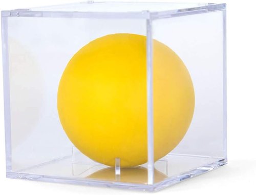 ChalkTalkSPORTS Square Acrylic Display Case | Girls Lacrosse Ball Holder | 3-Pack