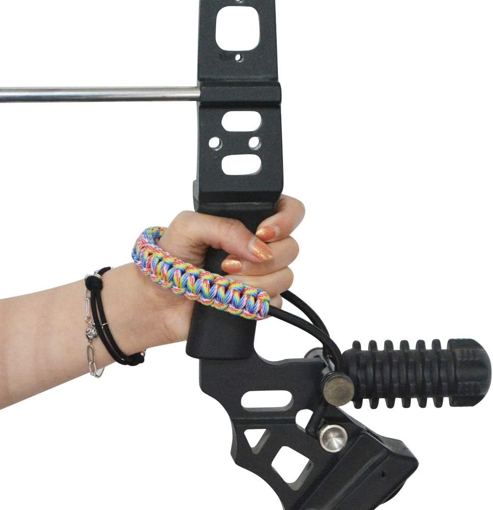 ZSHJGJR Archery Bow Wrist Sling Braided Archery Adjustable Bow Strap Wrist Sling For Compound Bow Hunting Shooting
