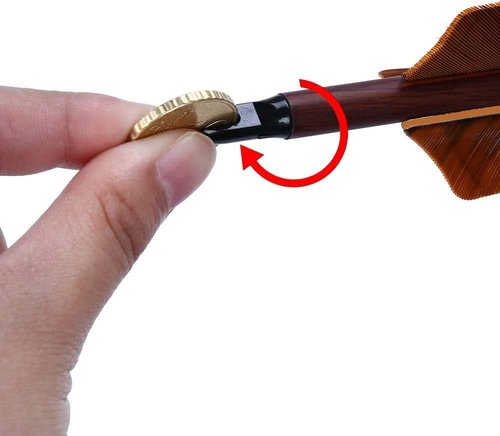 Archery 31-Inch Carbon Hunting Arrows, 4-Inch Turkey Feather Fletching with Replaceable Points, Targeting Practice Arrows Spine 500 for Recurve & Traditional Bows
