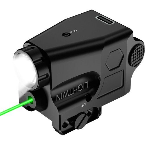 Compact 600 Lumens Green Laser Light Combo for Glock Taurus Walther Springfield S&W, Steady & Strobe Mode for Laser & Light, 3 Holes for Better Mounting - Illuminate Your Path with Precision
