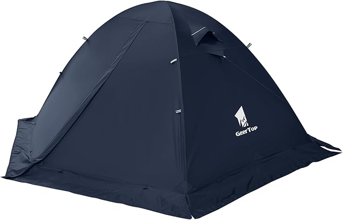 GEERTOP Ultralight 2 Person Backpacking Tent 4 Season Waterproof Camping Tent Double Layer Cold Weather Easy Set Up Tents for Family Camp, Hiking, Hunting Outdoor Mountaineering Travel