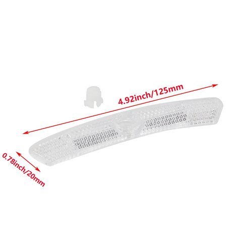 Nicerity 10Pcs Bicycle Wheel Spoke Reflectors Bicycle Light Reflectors Bike Safety Warning for Mountain Bike Road Bike Decoration (White)