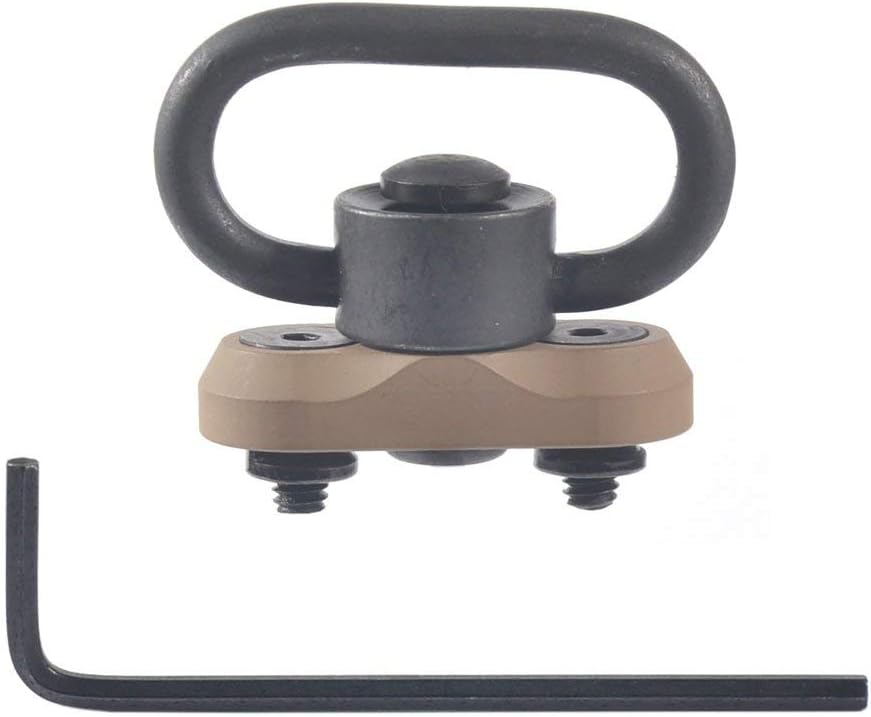 QD Swivel Mount 1.25 inch Push Button with Adaptor Base for Keymod Rail