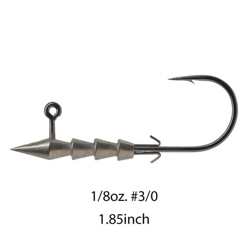 Tungsten 4 Anglers – 97% Pure Tungsten Hover Strolling Rig | Fits Any Soft Plastic Bait and Provides Natural and Enticing Movement for All Bass Species | 5 Pcs/Bag (1/8oz. #3/0)
