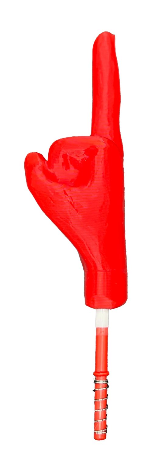 MakerMeech Funny Finger Fishing Bobber, Red, 1 Count