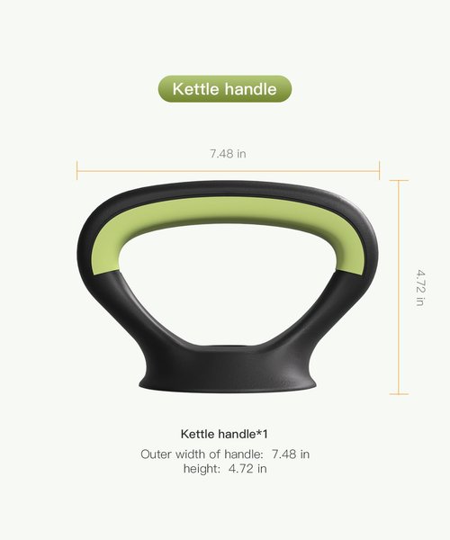 Kettlebell Handle for Weight Plates, Dumbbell Converter for Strength Training Kettlebells, Home Gym Accessory
