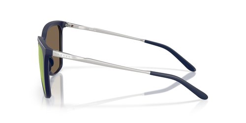 Oakley Women's OO9480 Sielo Square Rectangular Sunglasses, Mikaela Shiffrin Matte Navy/Prizm Rose Gold, 57 mm
