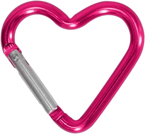 Red Outdoor Carabiner Heart Keychain Clip Aluminum Alloy Rings Climbing Clips Spring Snap Hook Portable Spring Snap Hook Carabiner Accessory and Keychain