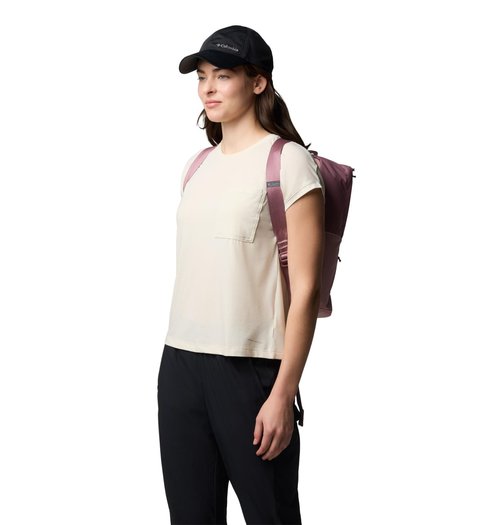 Columbia Unisex Trail Traveler 18L Backpack, Fig/Eraser Pink, One Size