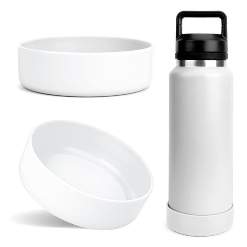 Linkidea Water Bottle Boot Compatible with YETI Rambler Bottle 36oz, Silicone Anti-Slip Waterbottle Bottom Sleeve Cover Protector, Bottle Bumper (Transparent / 2 Pack)