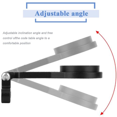 Wolfride Bike Computer Mount Out Front | Adjustable Angle Extension Handlebar Mount | Compatible with Garmin/Wahoo/Cycling Phone/Light/Action Camera
