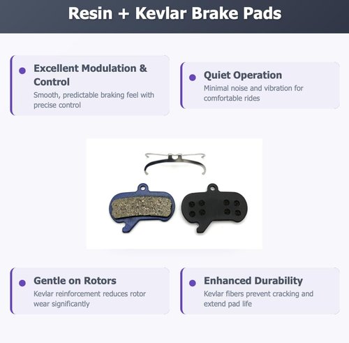 Bike Brake Pads Resin Will Perfectly fit SRAM Maven, bc800 3d500, 120g 3b039. The Bicycle Replacement Part for OEM Brakes for high Braking Power and Quiet Stops.