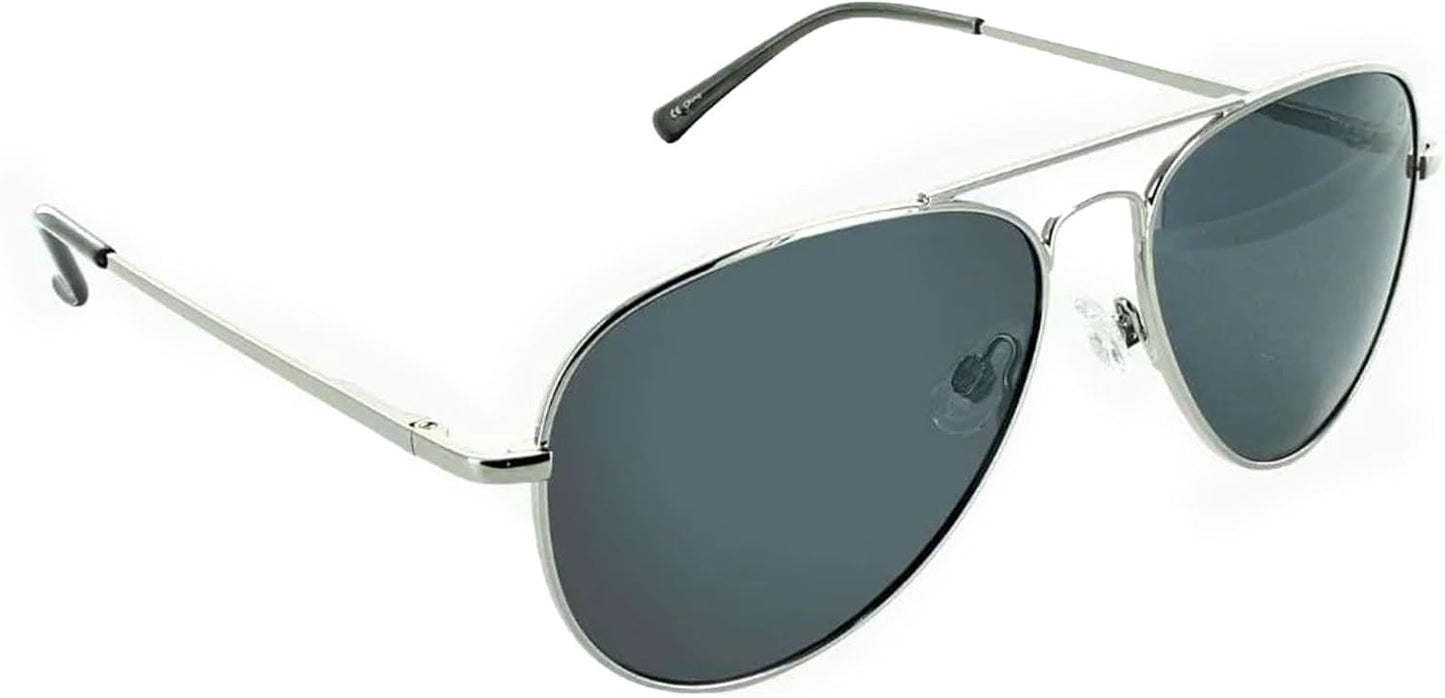 Optic Nerve Estrada Polarized Aviator Sunglasses – Lightweight Classic Frame, UV Protection, Anti-Glare – Unisex Fit